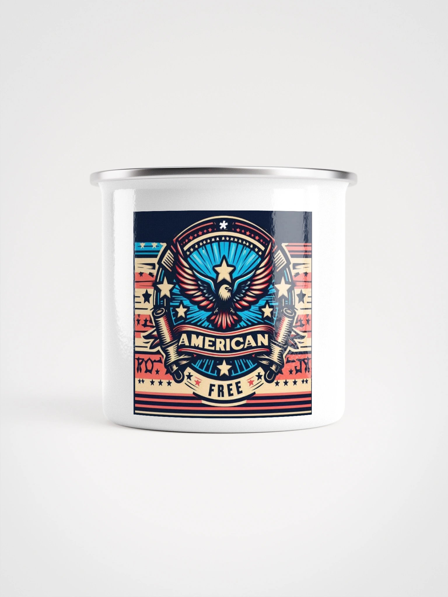 Patriotic Eagle Enamel Mug product image (2)