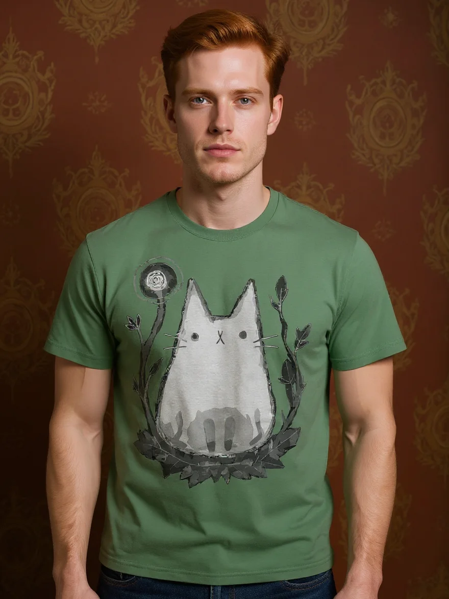 Whimsical Cat Branches T-Shirt product image (3)