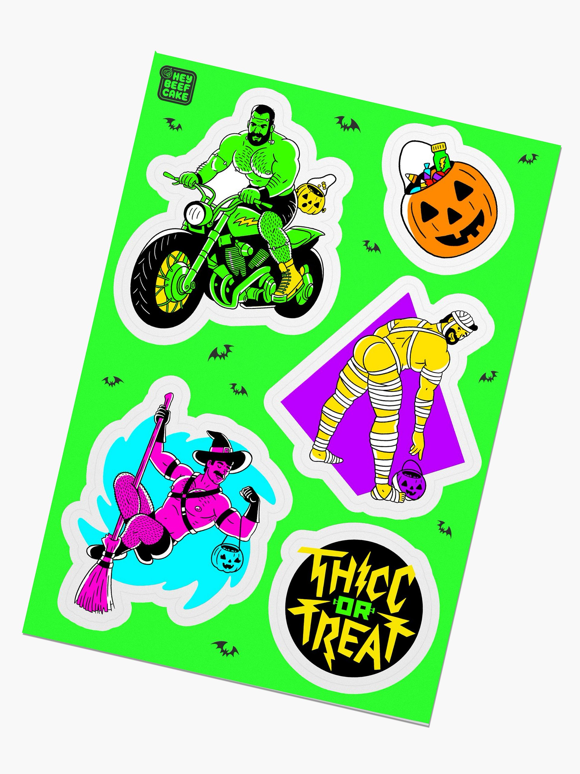 THICC or TREAT 2024 Sticker Sheet 1 product image (2)