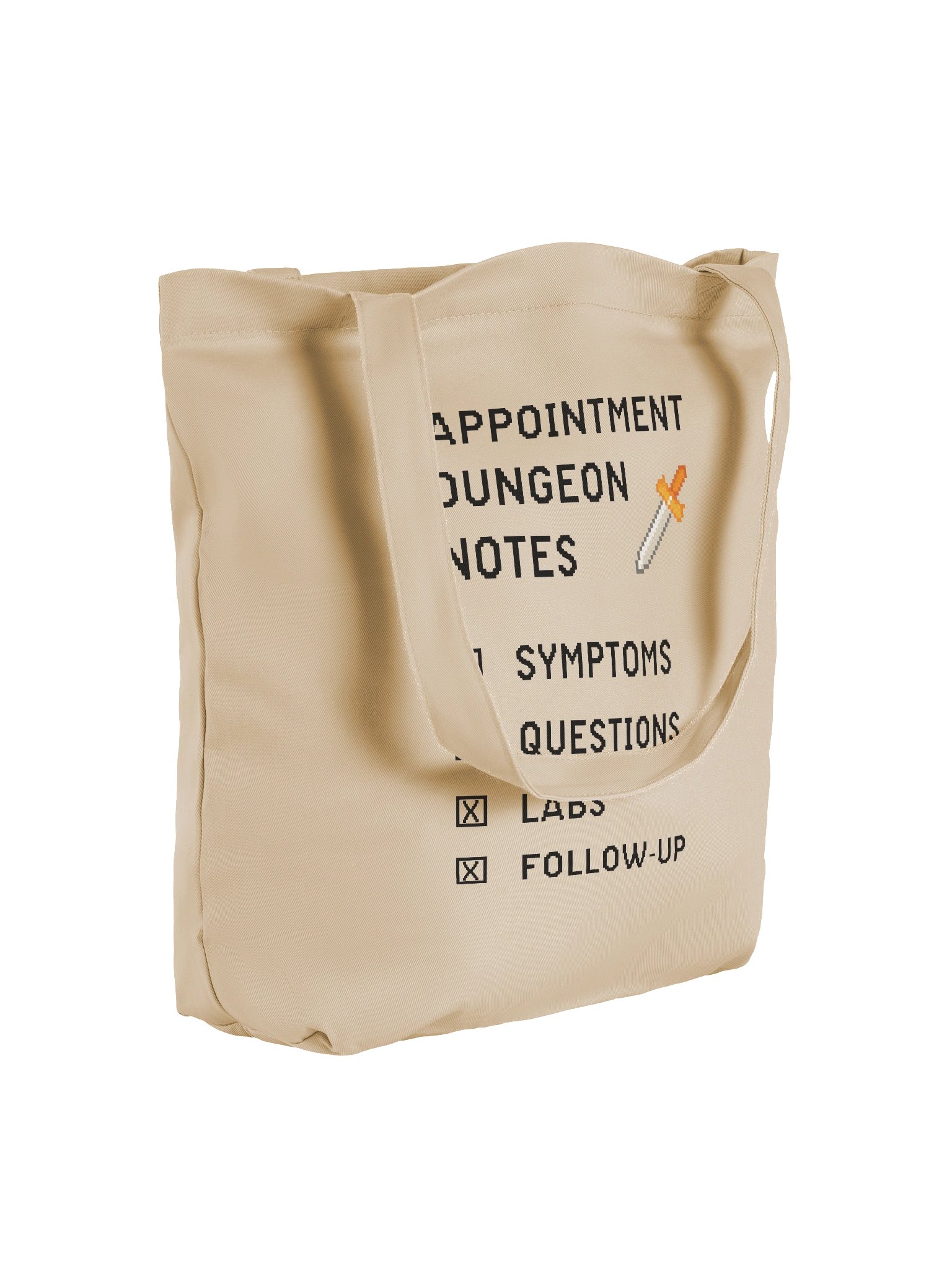 Appointment Dungeon Notes Tote Bag | Chronic Illness Doctor Visit Bag product image (4)