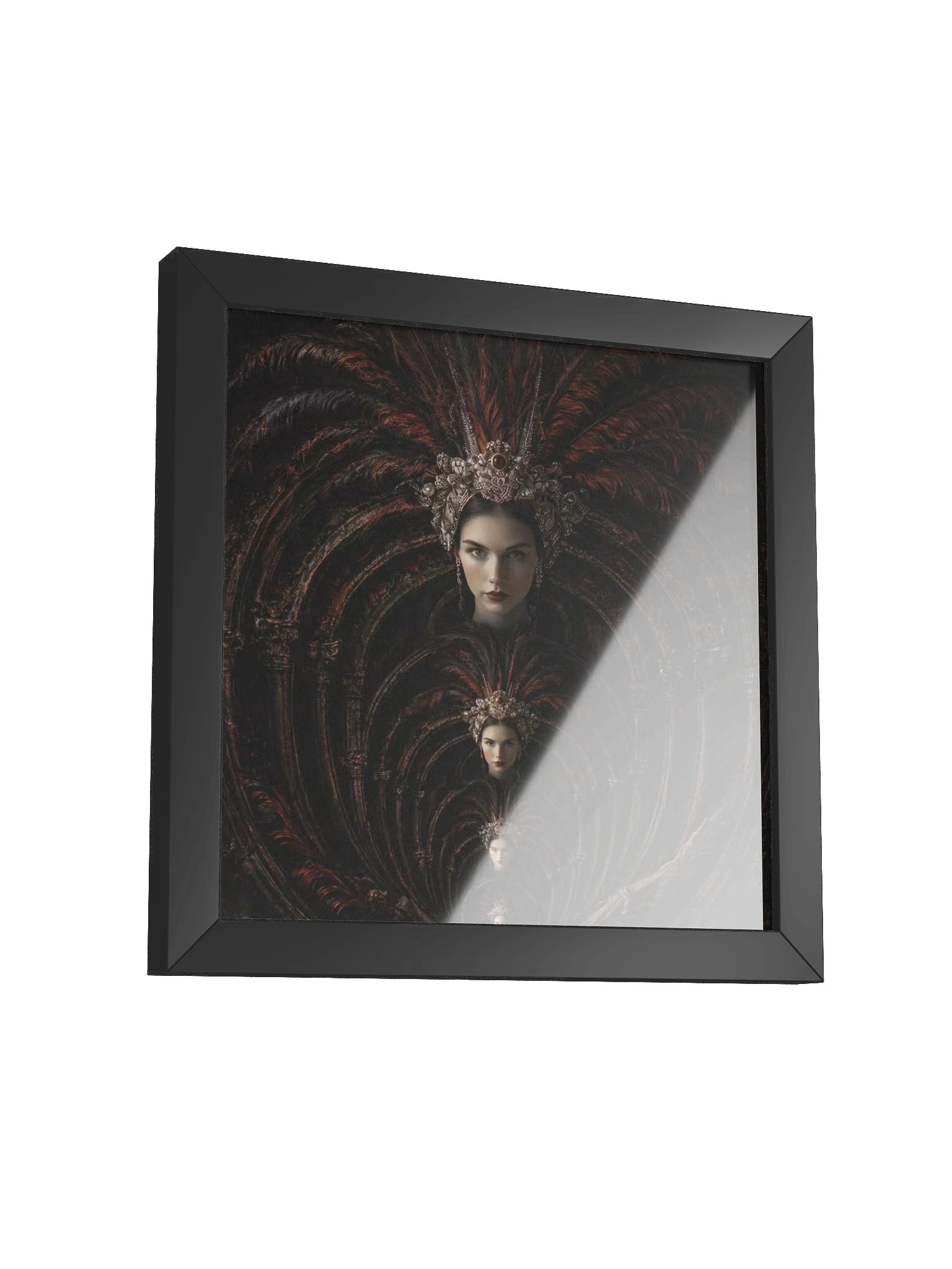 Crimson Sovereign — Gothic Droste Portrait product image (3)