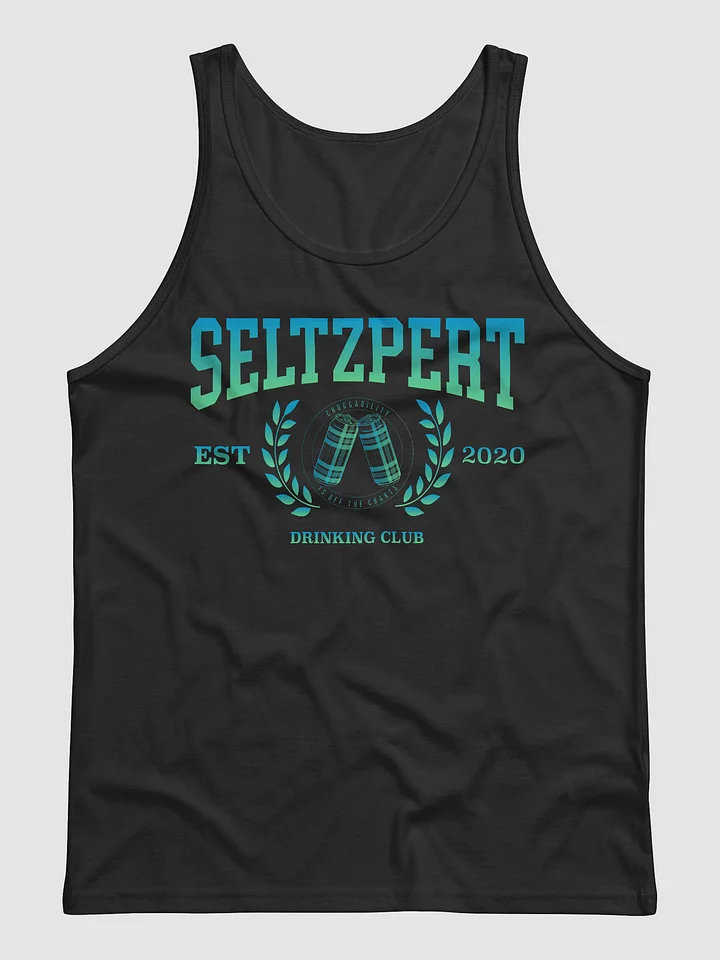 Seltzpert Drinking Club Blue Lagoon Unisex Black Tank Top product image (2)