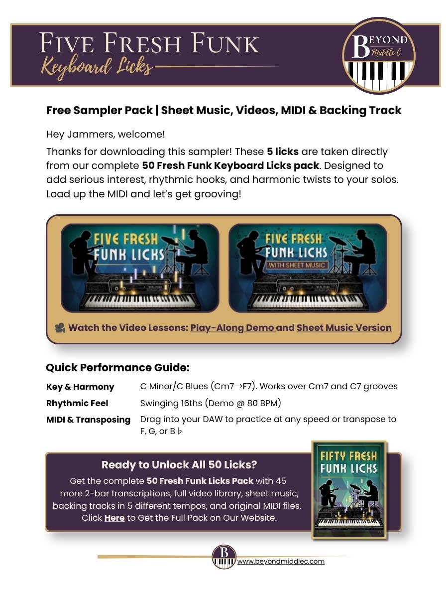 Free Download - Five Fresh Funk Licks product image (2)