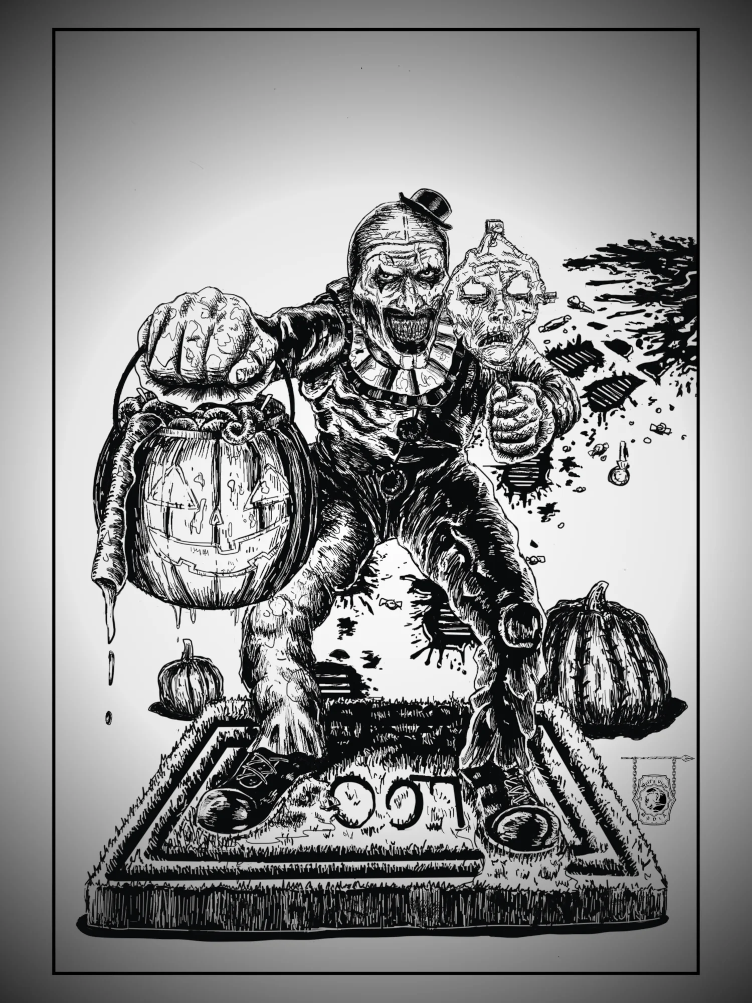 Trick or Treat with Art the Clown - Clean - Unisex Shirt product image (71)