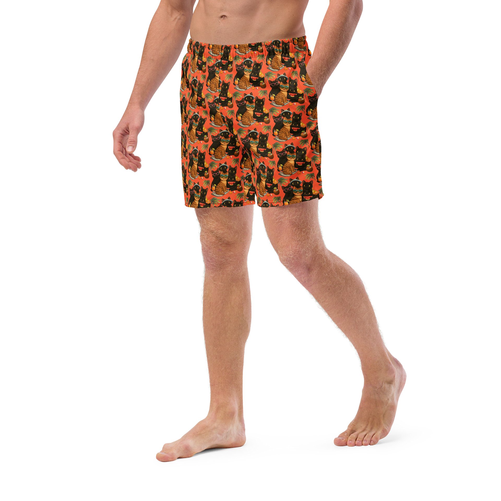 Cat Waves Swim Shorts product image (5)