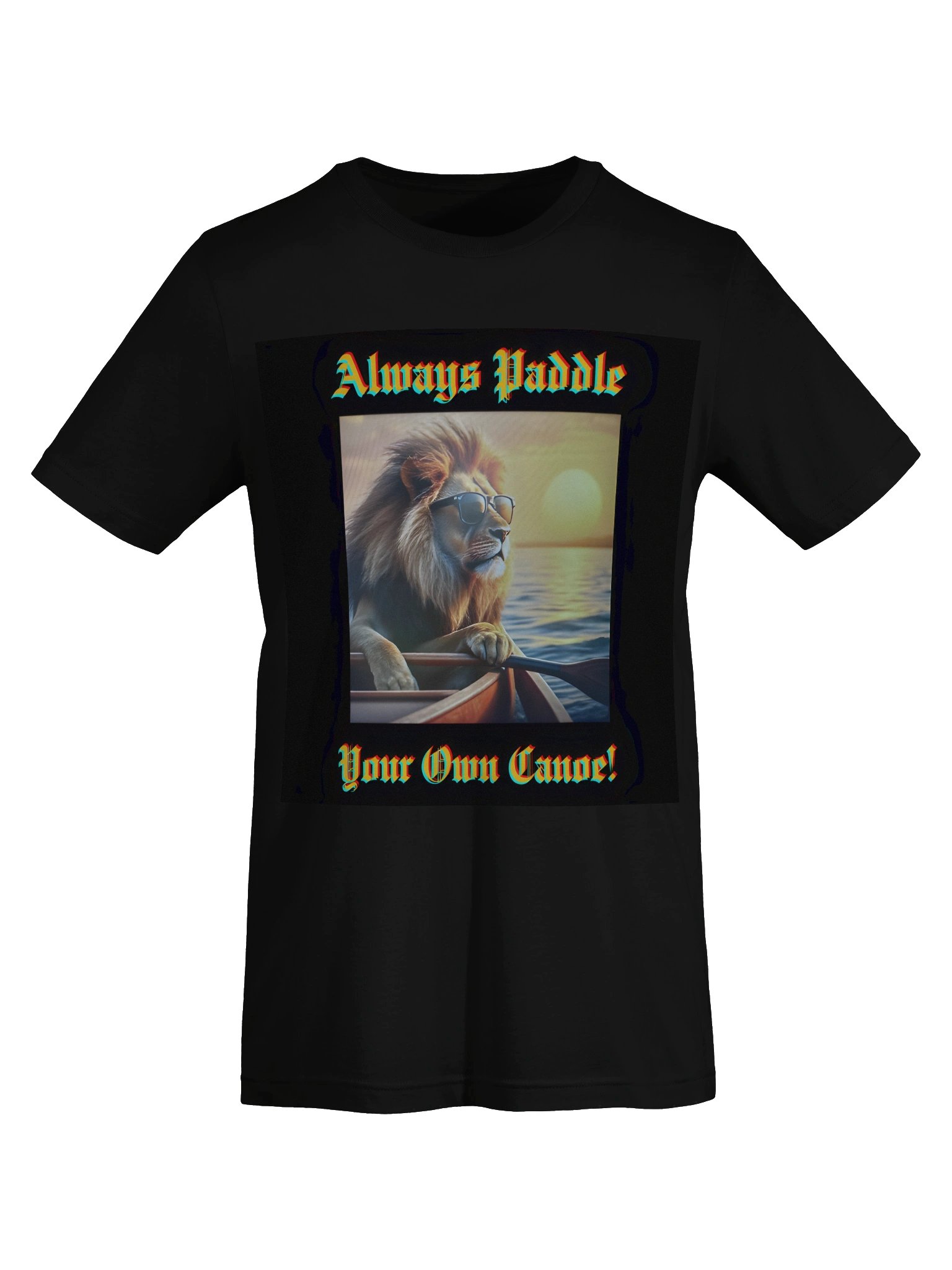 Sunset Paddling Lion T-Shirt product image (7)