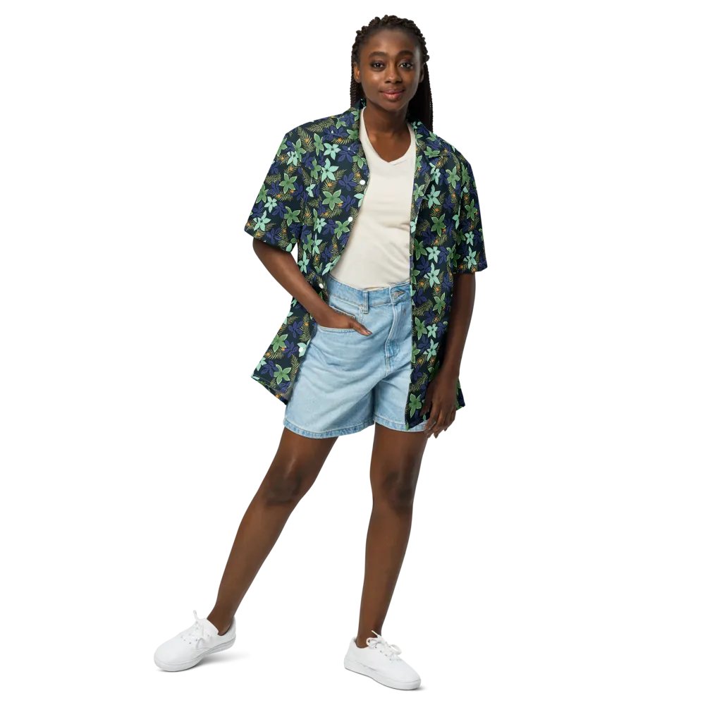 Midnight Tropical Floral Hawaiian Shirt product image (3)