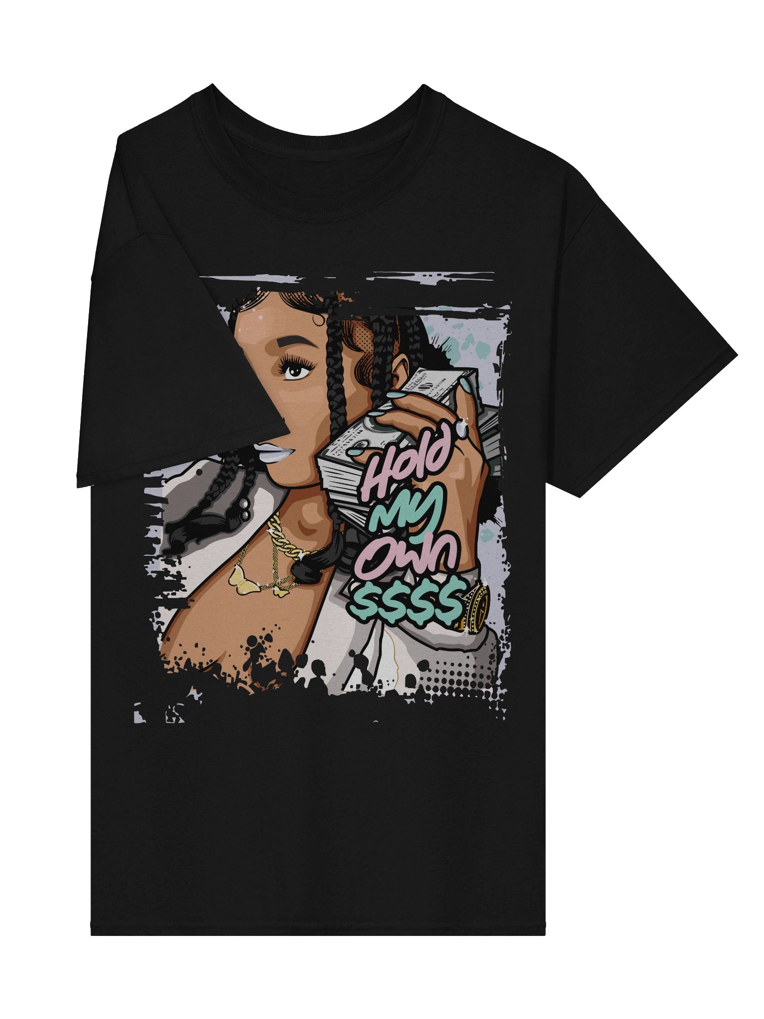 Braided Money Talk T-Shirt - Unisex T-Shirt – Premium Printed T-Shirt for Everyday Casual & Streetwear product image (4)