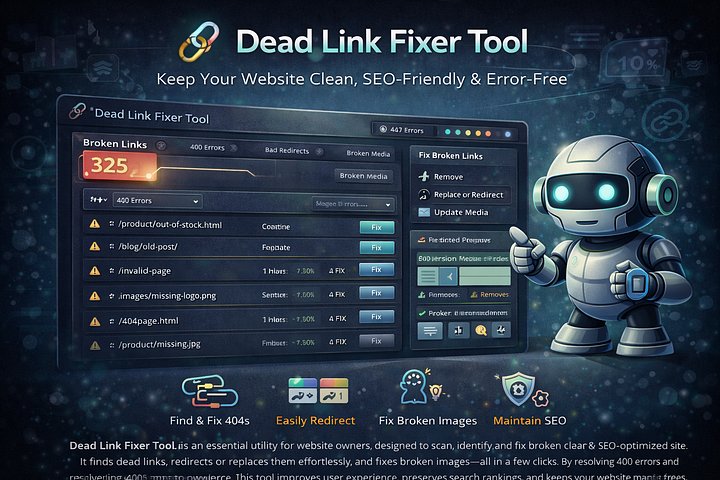 Dead Link Fixer Tool – Keep Your Website Clean, SEO-Friendly & Error-Free product image (1)
