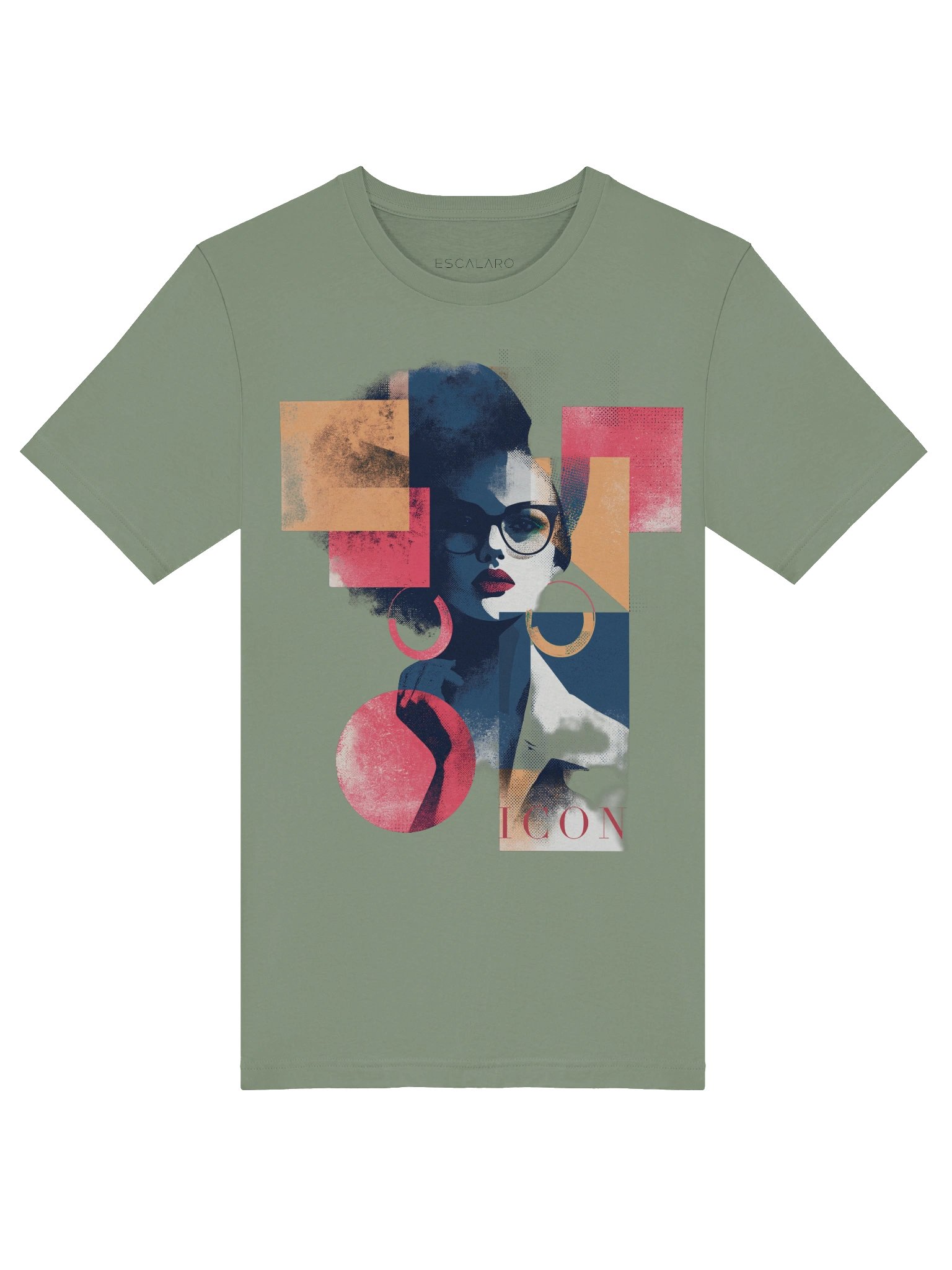 ICON Graphic T-Shirt – Premium Unisex Tee in Soft Cream, Warm Tan & Sage product image (5)