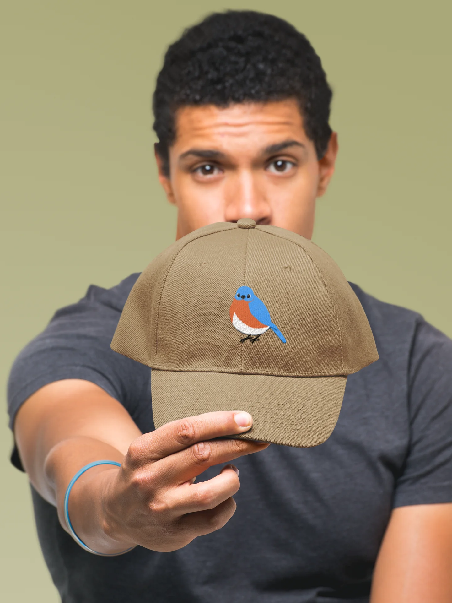 Bluebird Dad Hat – Plain Back product image (1)