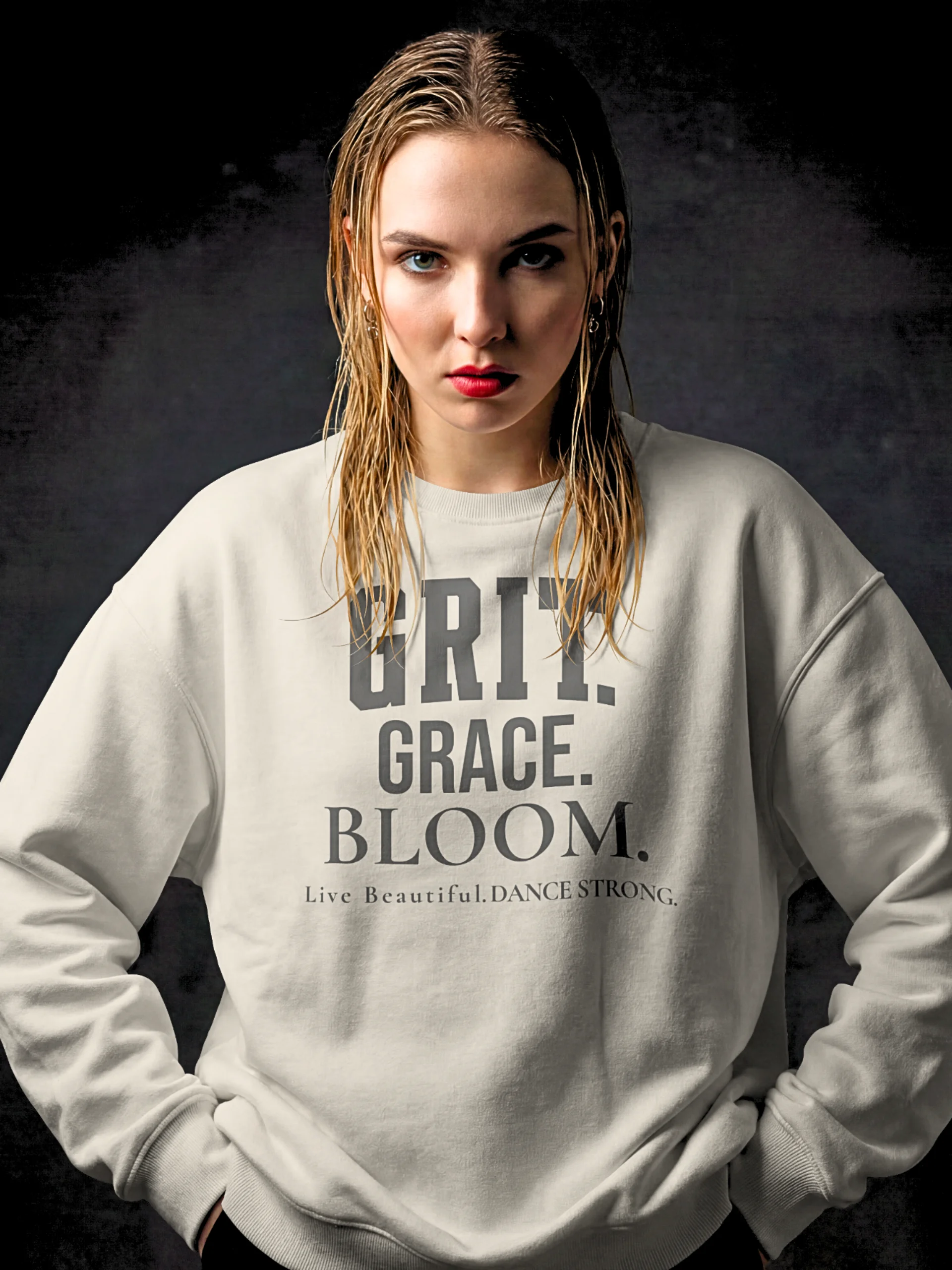 Grit. Grace. Bloom. Varsity Dance Sweatshirt product image (1)