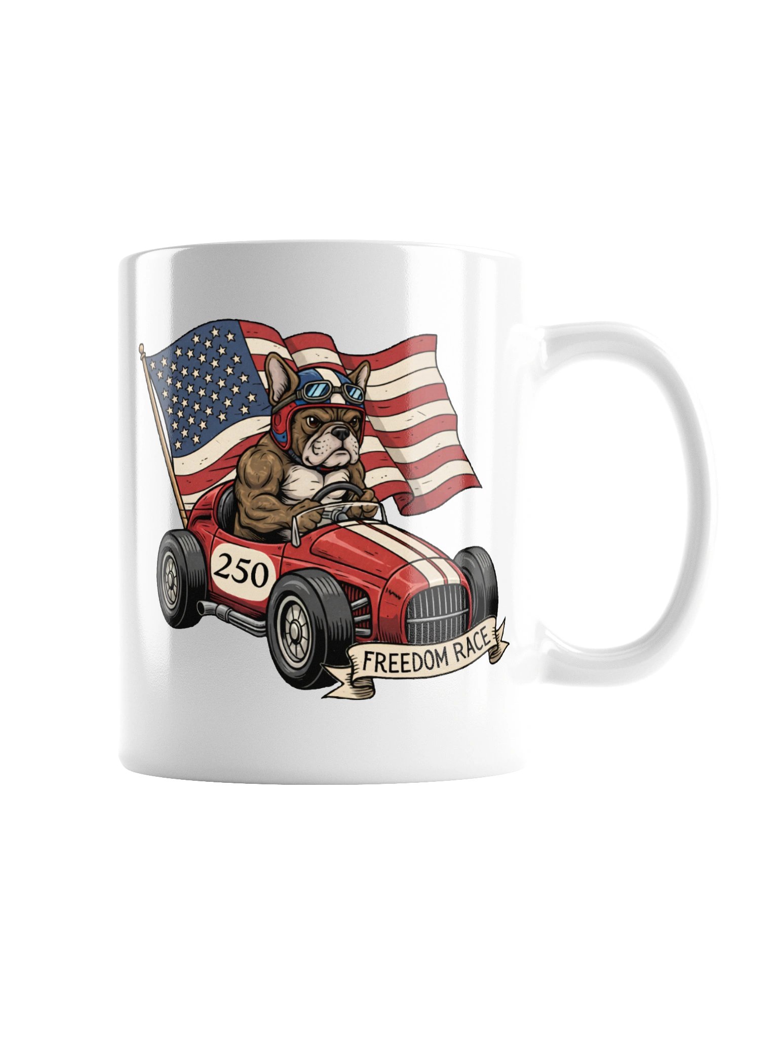 Freedom Race Bulldog Mug product image (5)