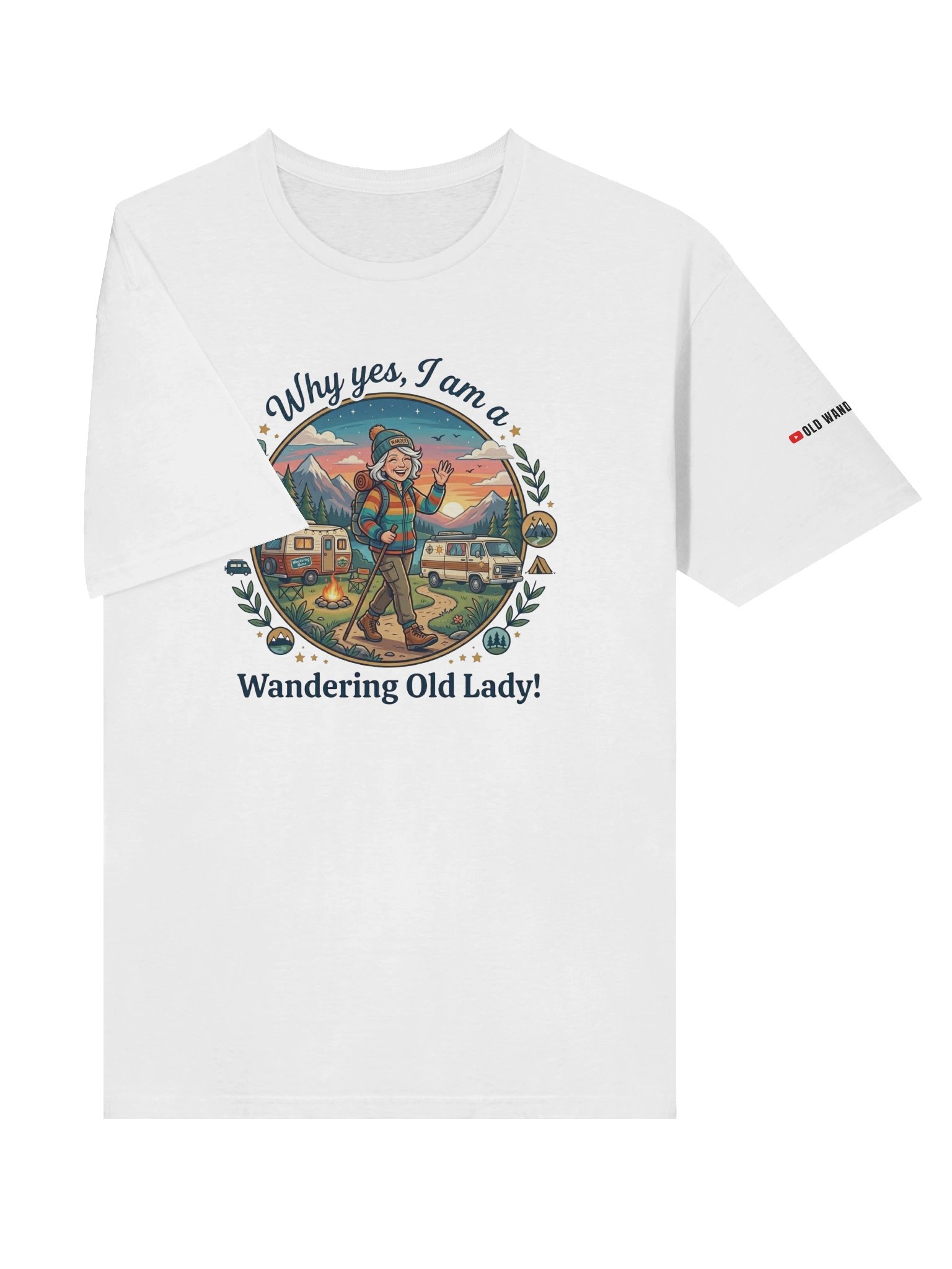 Wandering Old Lady Women's Comfort Tee product image (29)