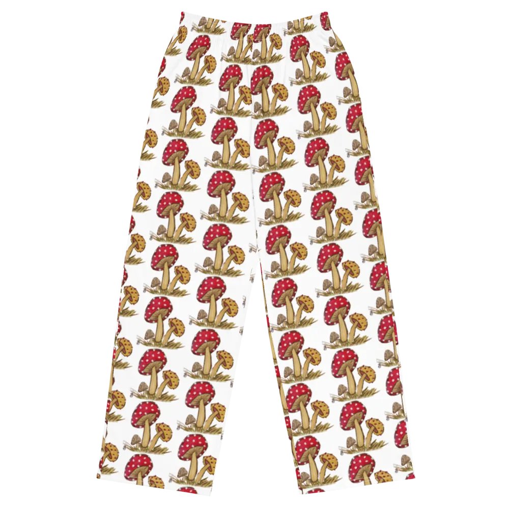 Magic Mushroom Unisex Wide-Leg Pants product image (1)