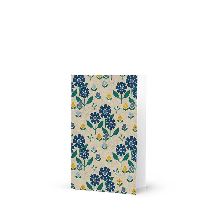 Country Retro Flour Sack Flowers Greeting Card product image (1)
