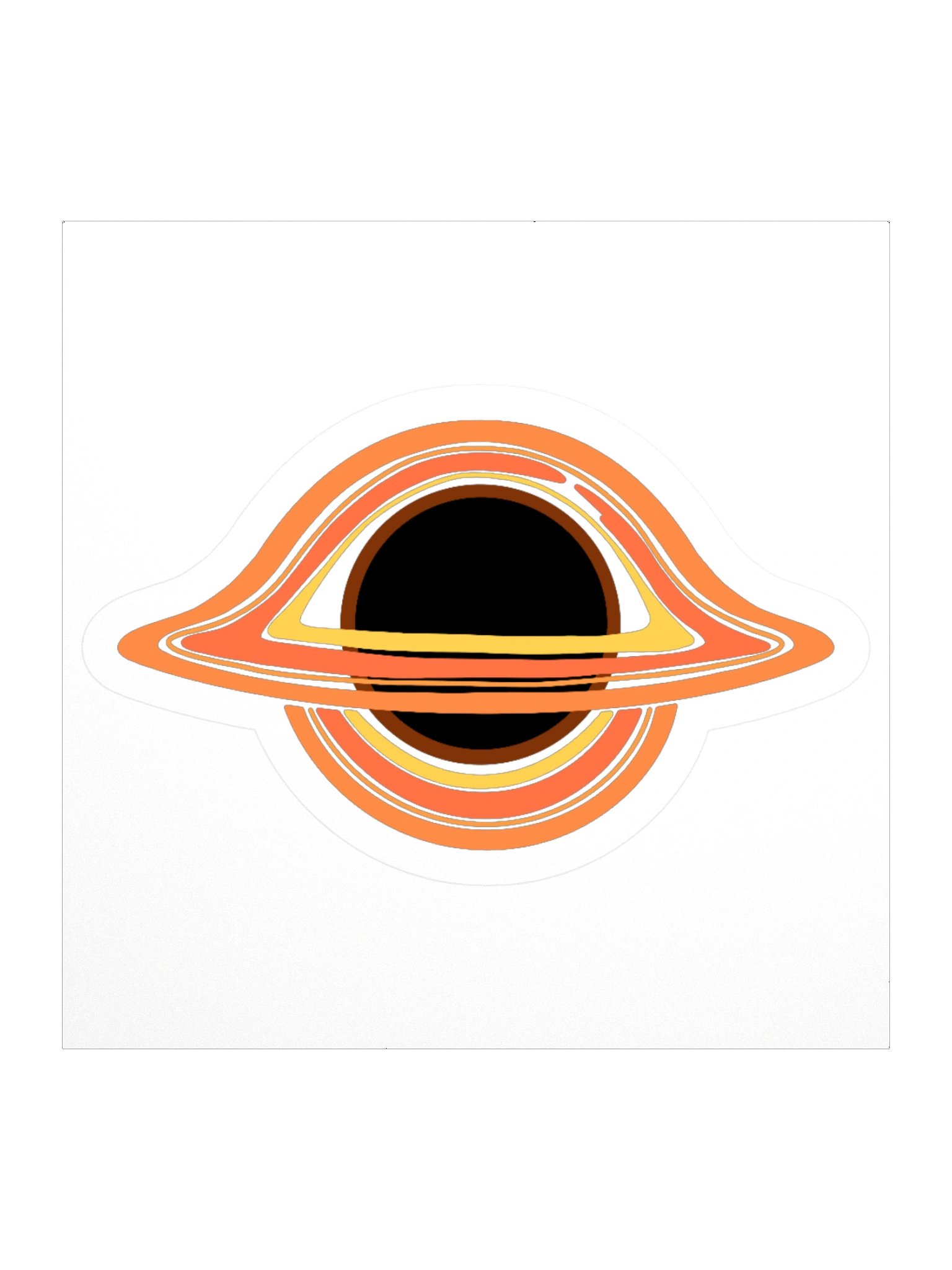 Black Hole Kiss Cut Sticker - Space Explorer Collection product image (1)