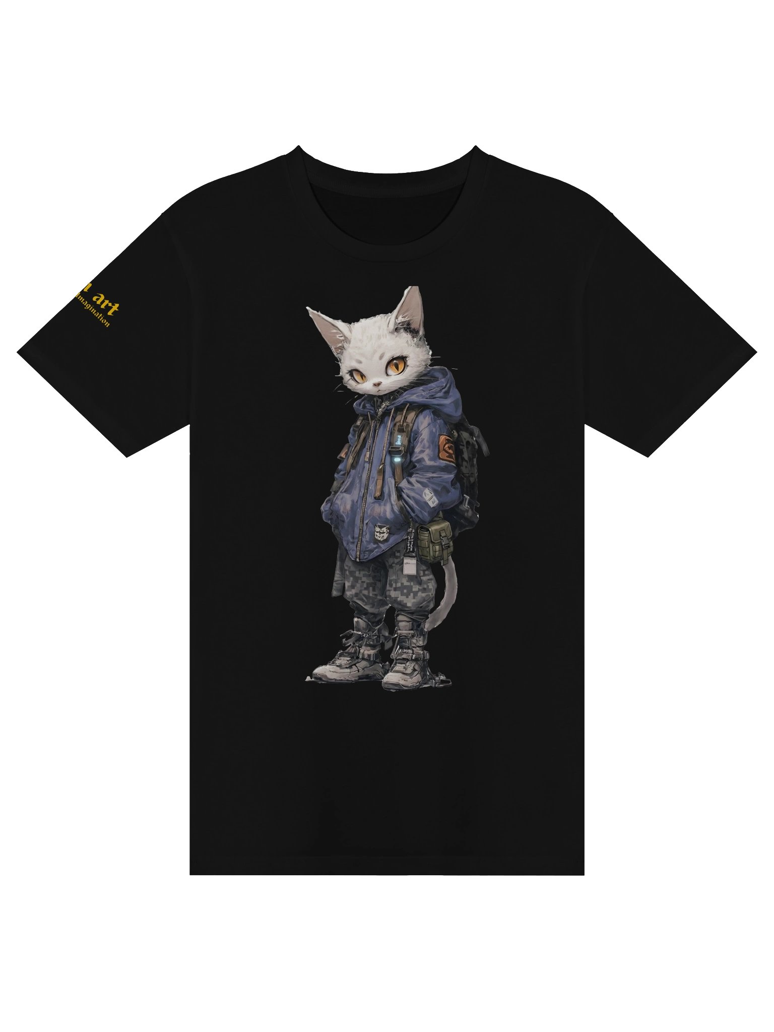 Cyberpunk Techtwear Cat Tee product image (1)