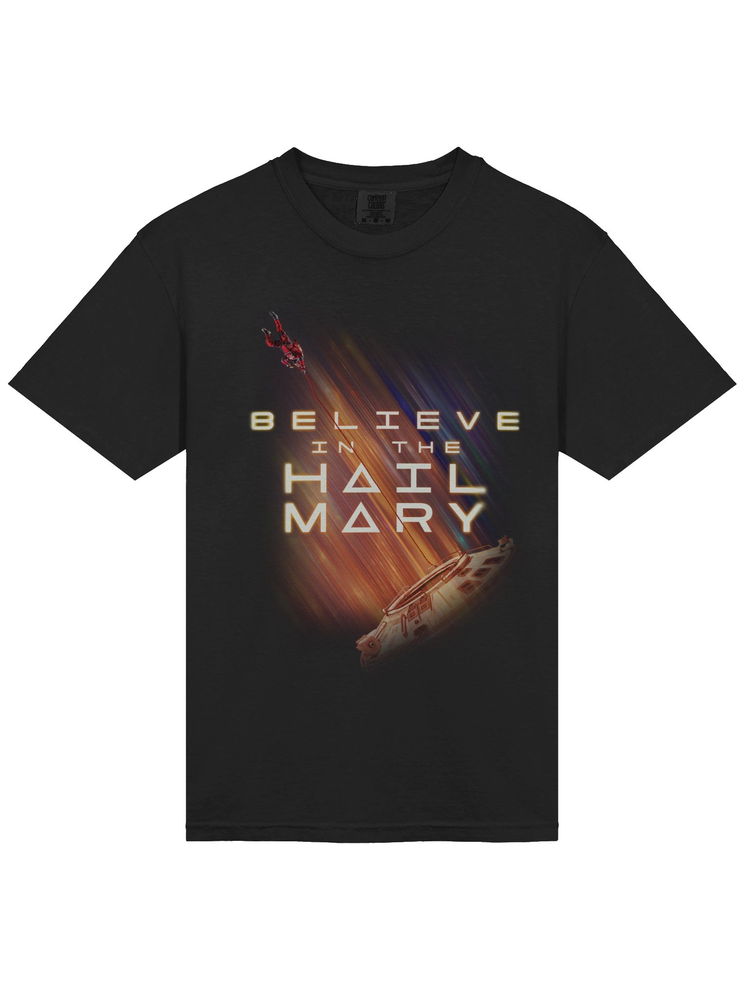 Believe in the Hail Mary Shirt | Sci-Fi Space Graphic Tee | Comfort Colors® T-Shirt product image (5)