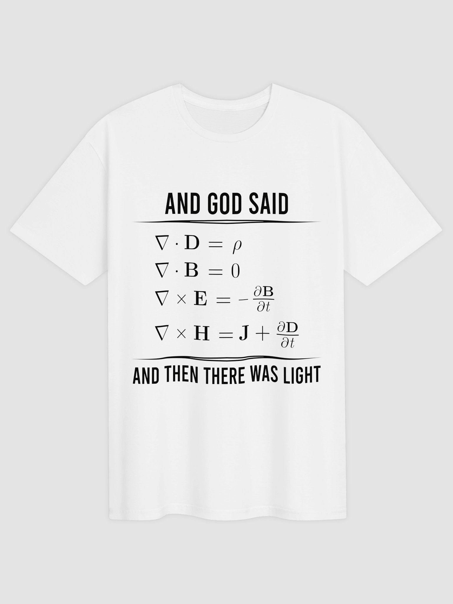 And God Said And There Was Light T Shirt product image (1)