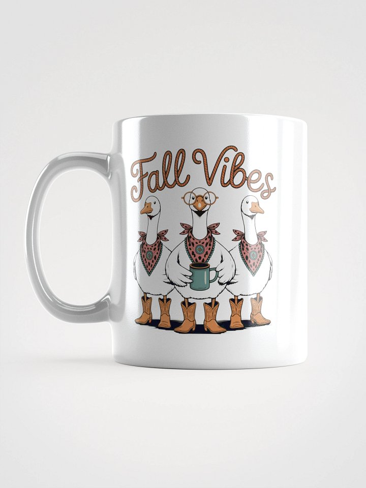Silly Goose Fall Vibes White Glossy Mug product image (1)