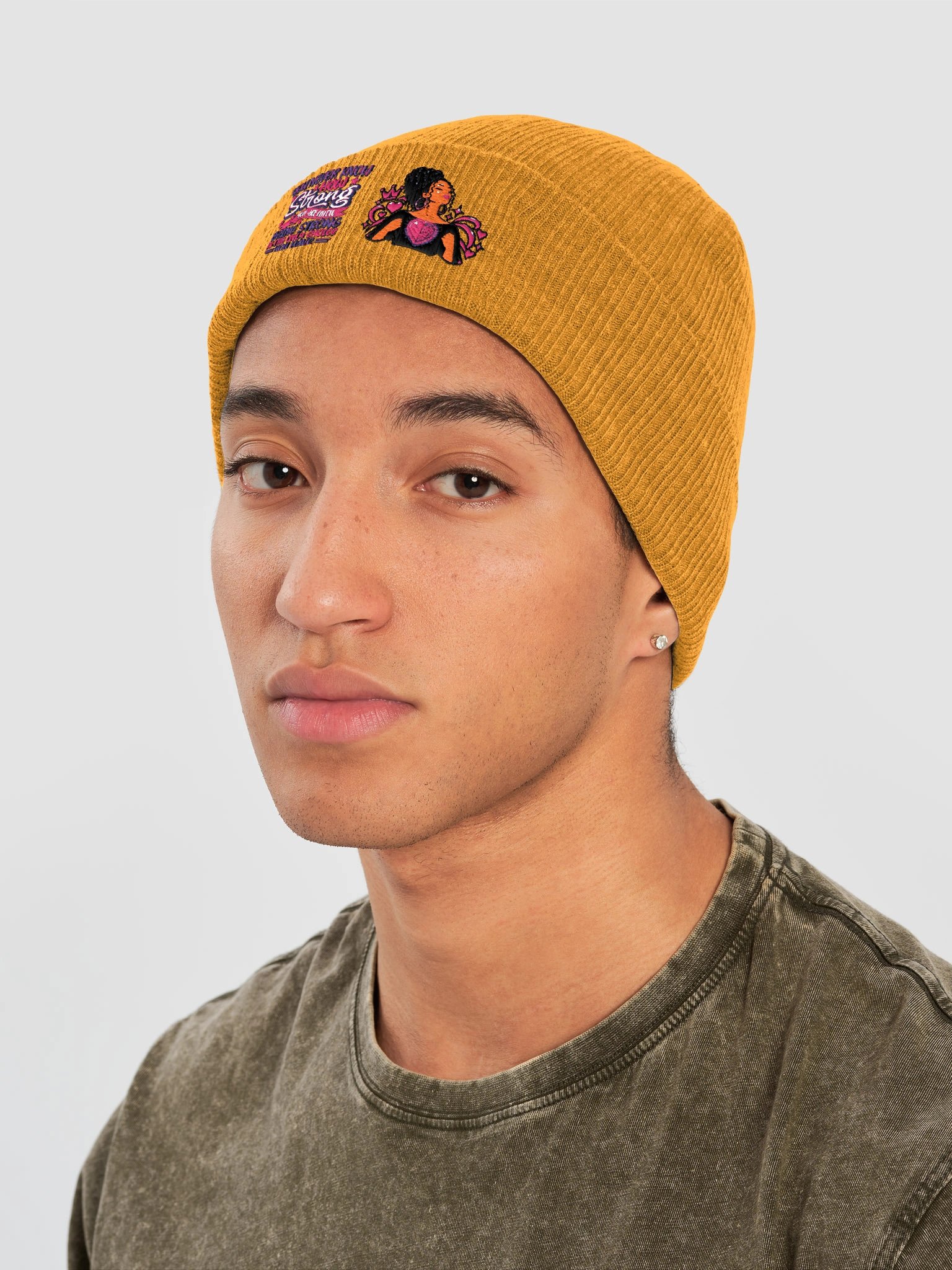 Strong Choice Afro Heart Beanie product image (22)