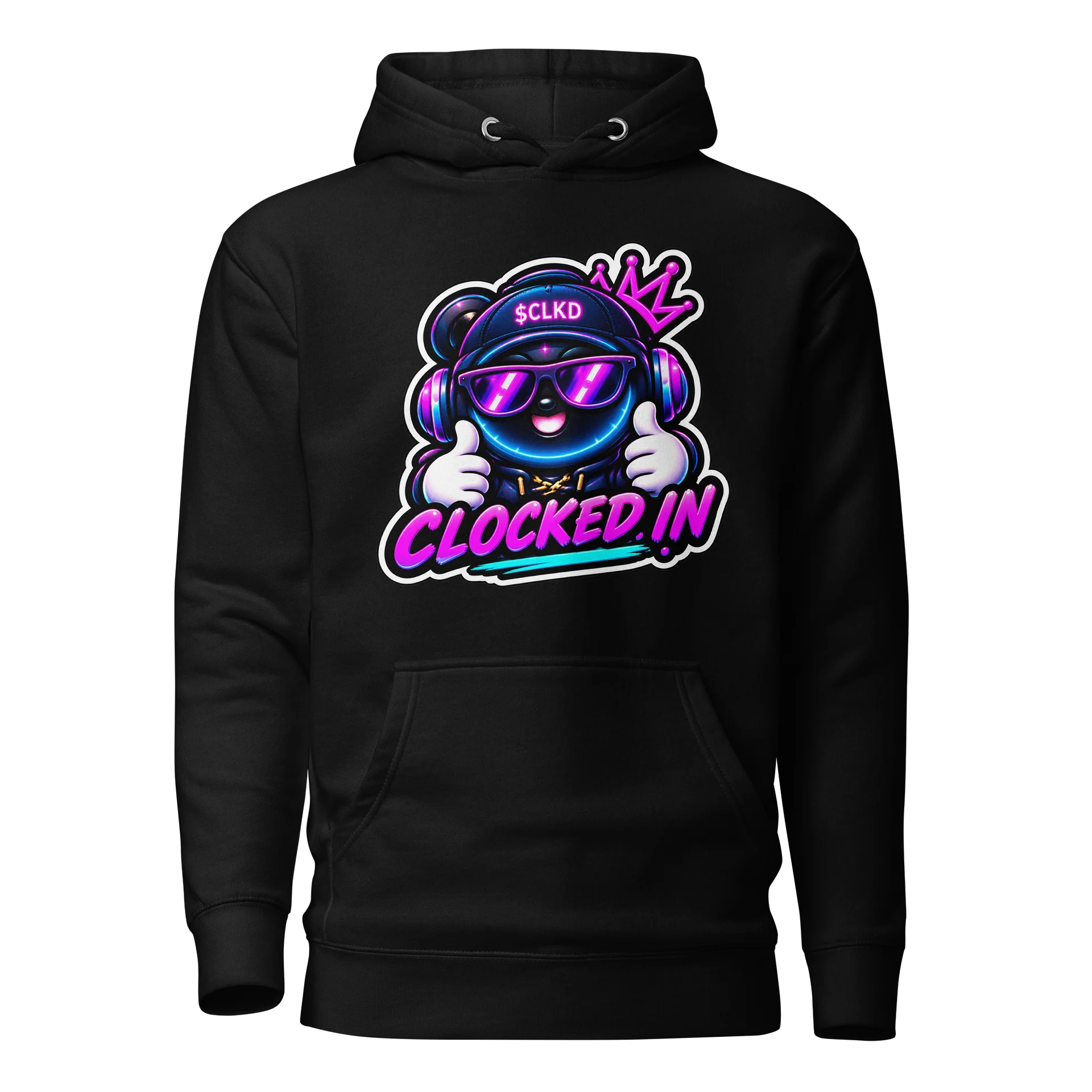 CLOCKED IN Premium Heavyweight Hoodie product image (1)