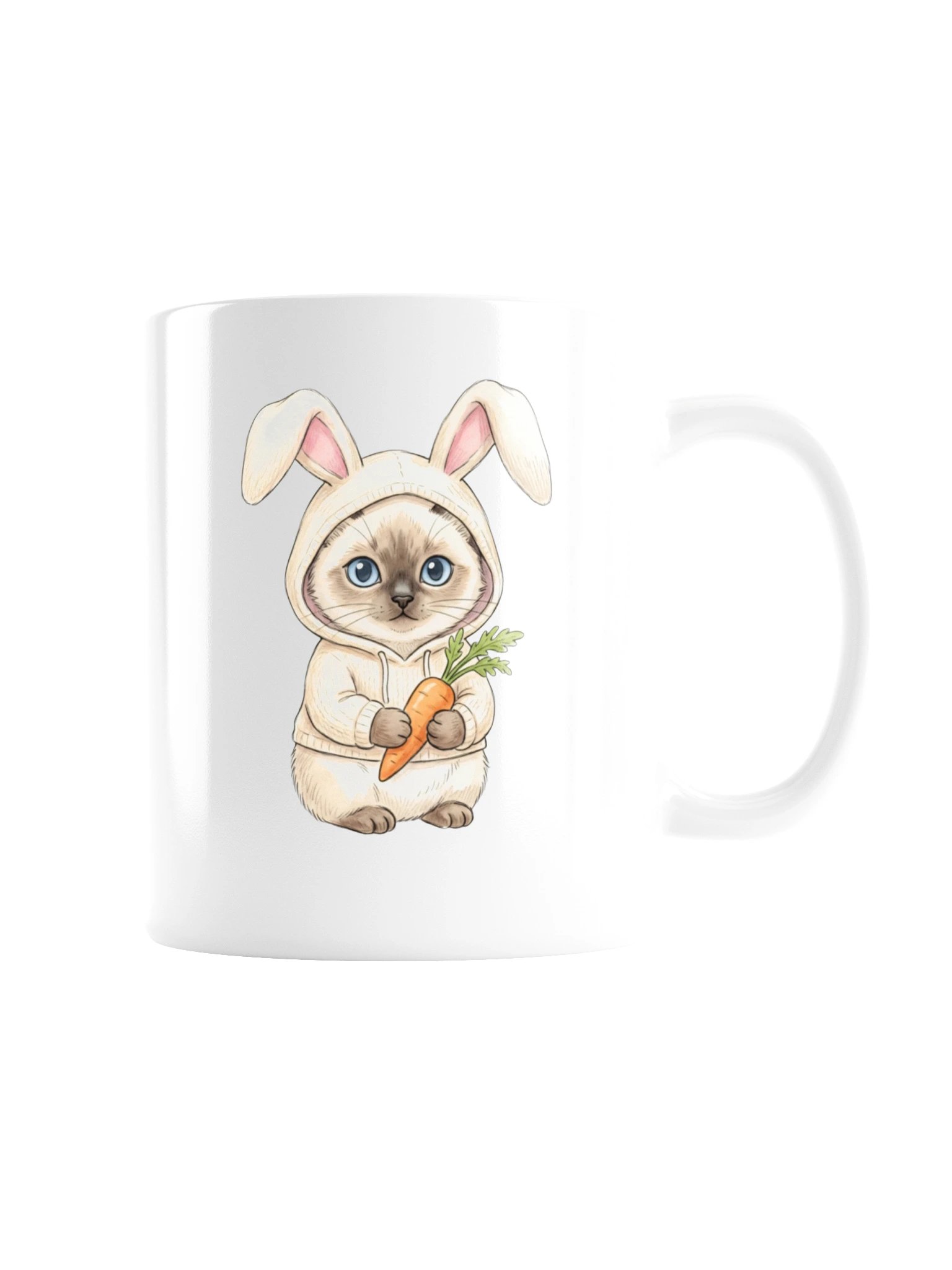 Bunny Hoodie Siamese Mug product image (3)