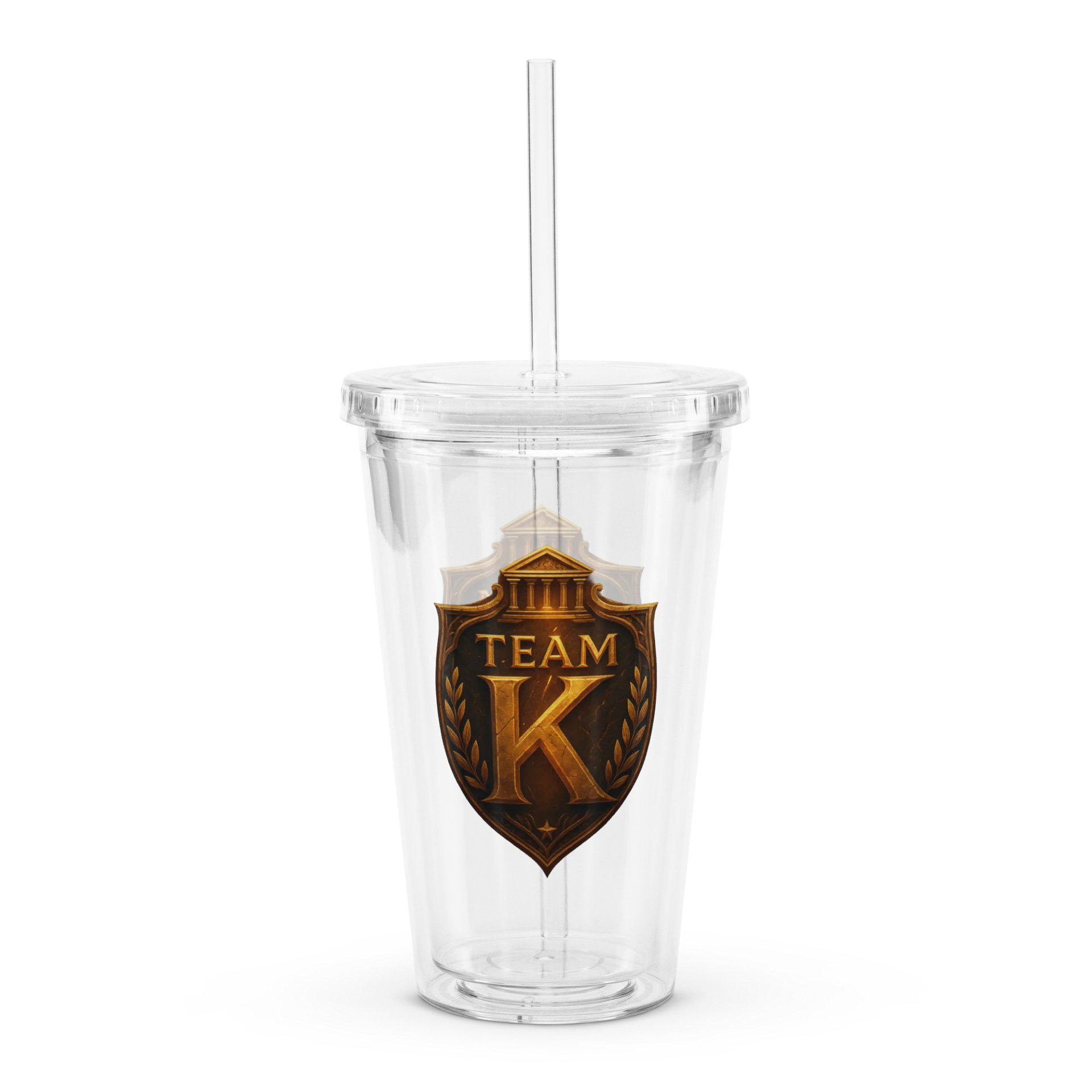 Team K V-5 Clear Plastic Tumbler product image (1)