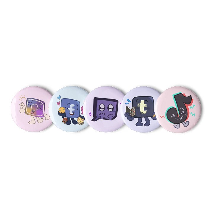Battle for Niche Internet Fame Pins SET 2 product image (1)