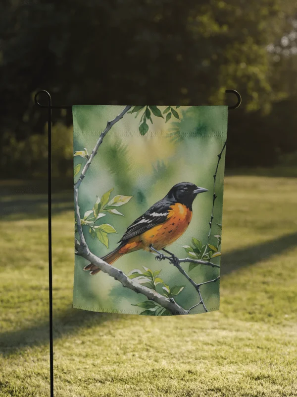 Baltimore Oriole Garden Flag product image (1)