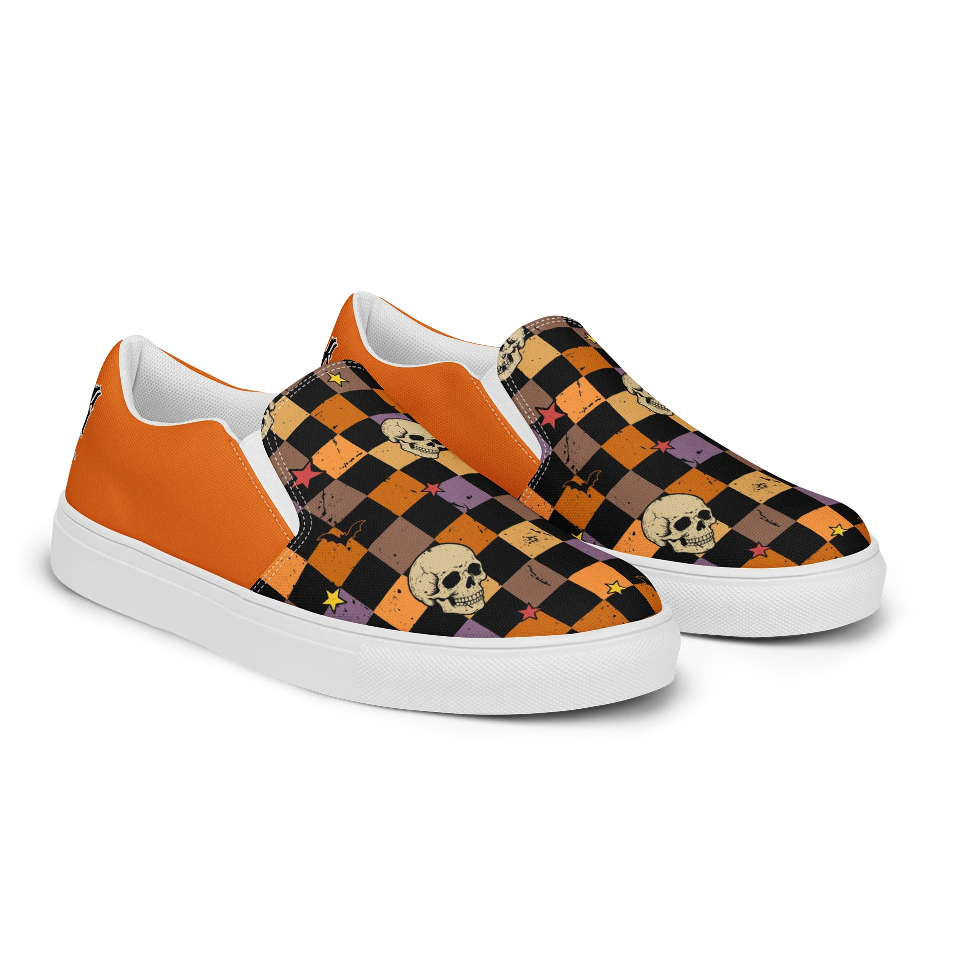 Checkered Skulls Mens Canvas Shoes product image (2)
