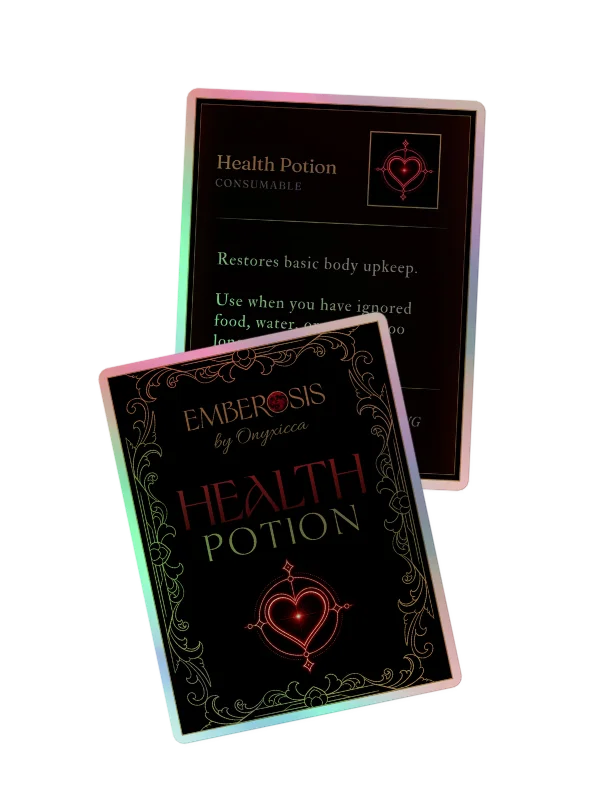 Health Potion - Front & Back Holographic Sticker Bundle product image (1)