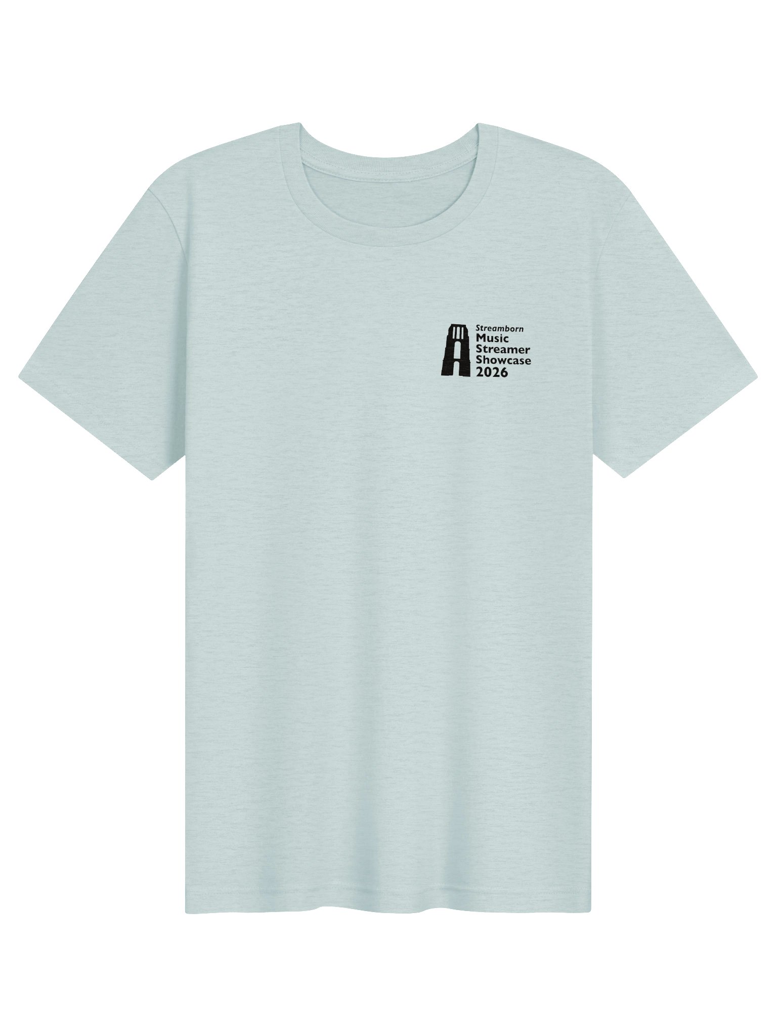 Streamborn 2026 Heart Shaped Gratitude - Supersoft tee (light) product image (1)