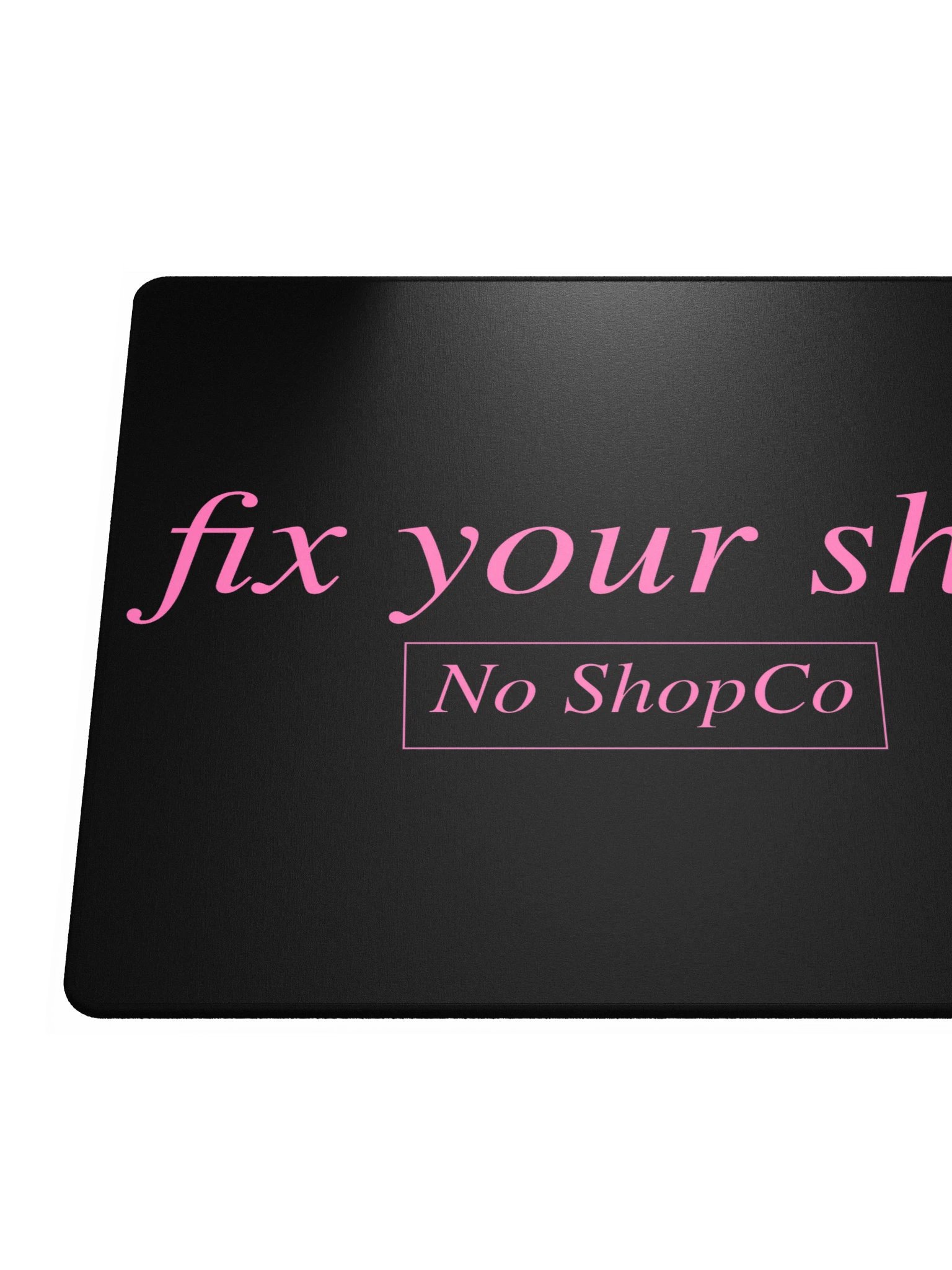No ShopCo Gaming Mouse Pad - Pink on Black product image (6)