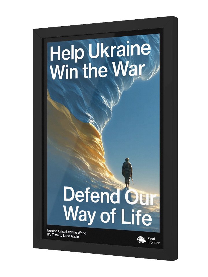 Help Ukraine Win the War 🟦🟥🟧🟨 Original Art Poster product image (1)