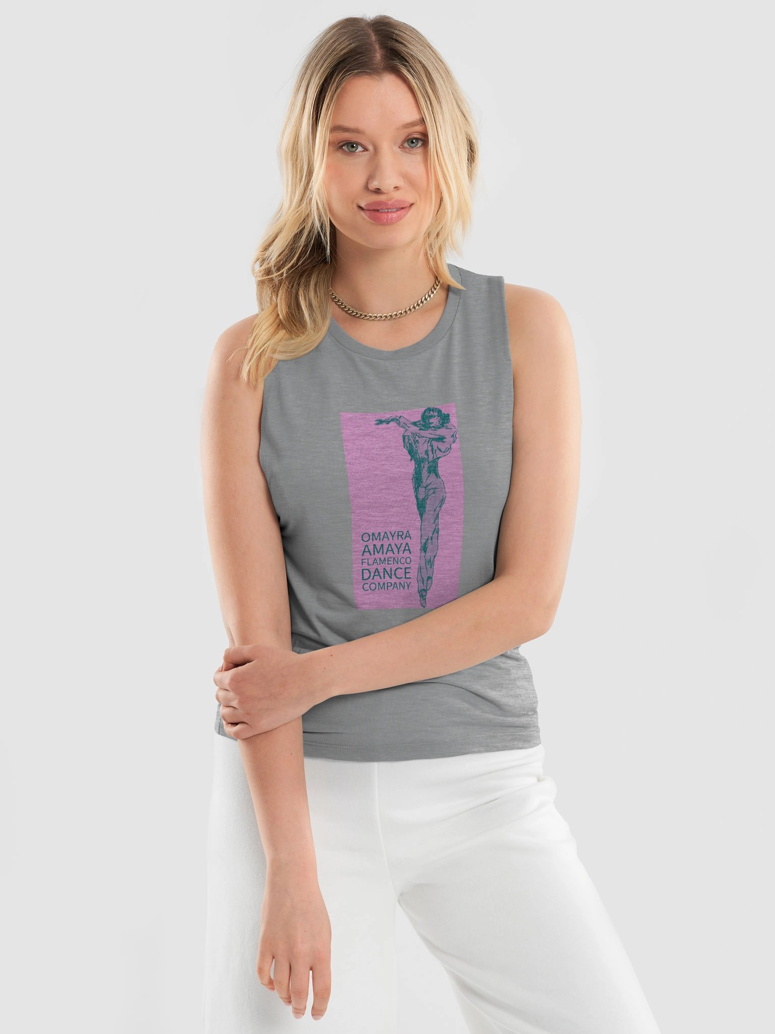 "Carmen" Studio Sleeveless Pink/Green product image (1)