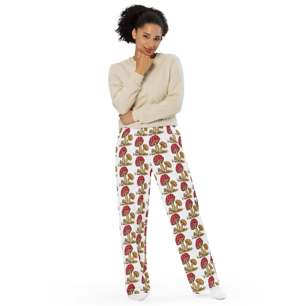 Magic Mushroom Unisex Wide-Leg Pants product image (5)