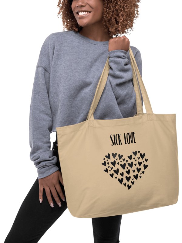 Dark Heart Organic Tote Bag product image (1)
