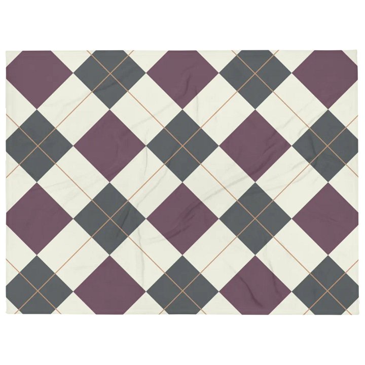 Diamonds Plaid Artistic Design Throw Blanket product image (1)