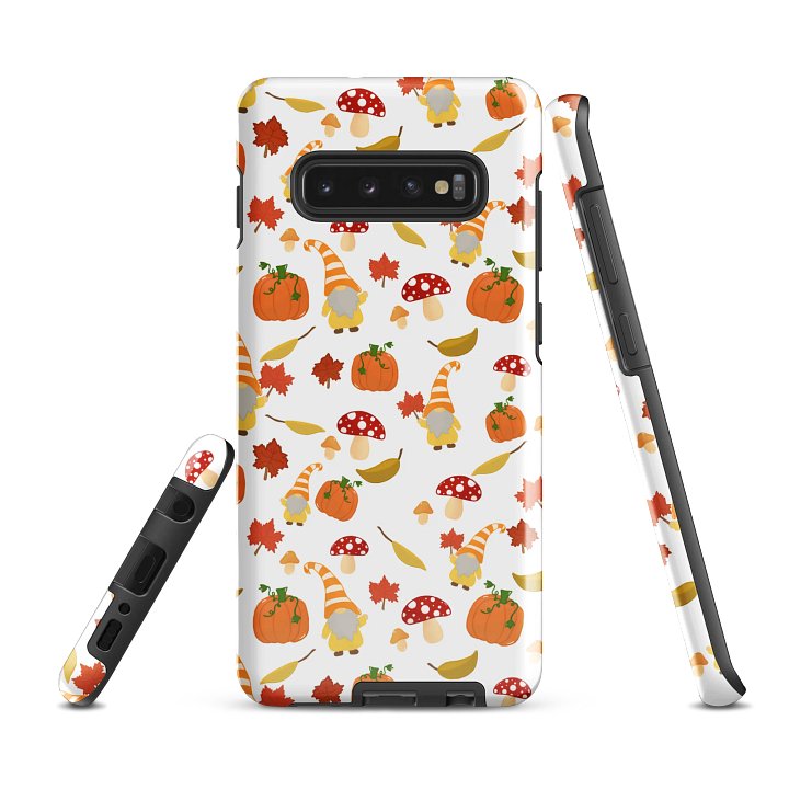 Fall with my Gnomies in White Pattern Samsung® Tough Case product image (2)