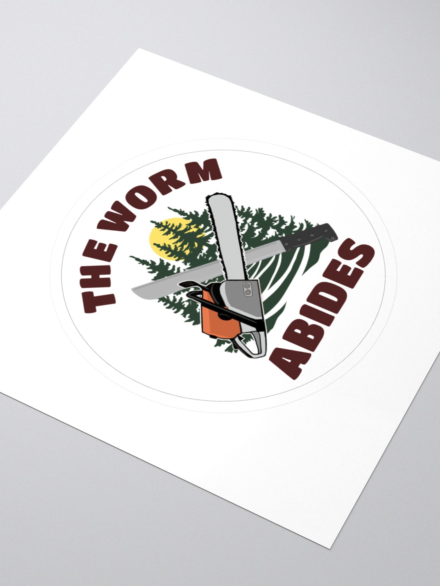 The Worm Abides Sticker product image (3)