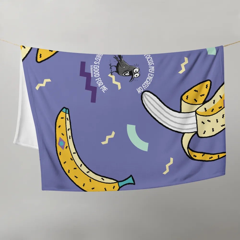 Throw Blanket 💜 I will focus my energy on what's good for me (127 × 153 cm) product image (9)