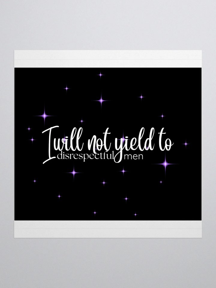 I will not yield purple stars sticker product image (3)