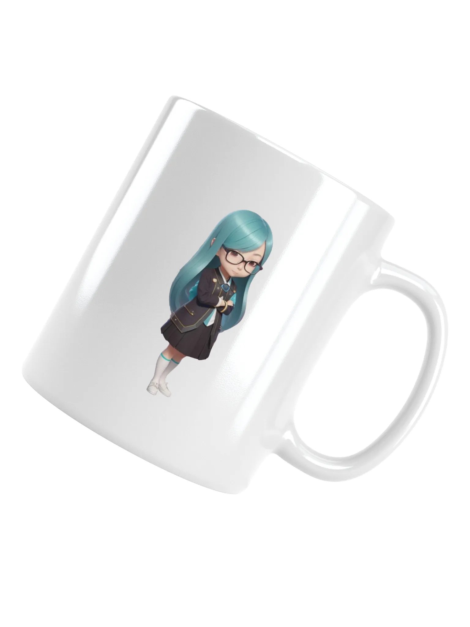 (Aqua CHIBI) K White Mug product image (4)