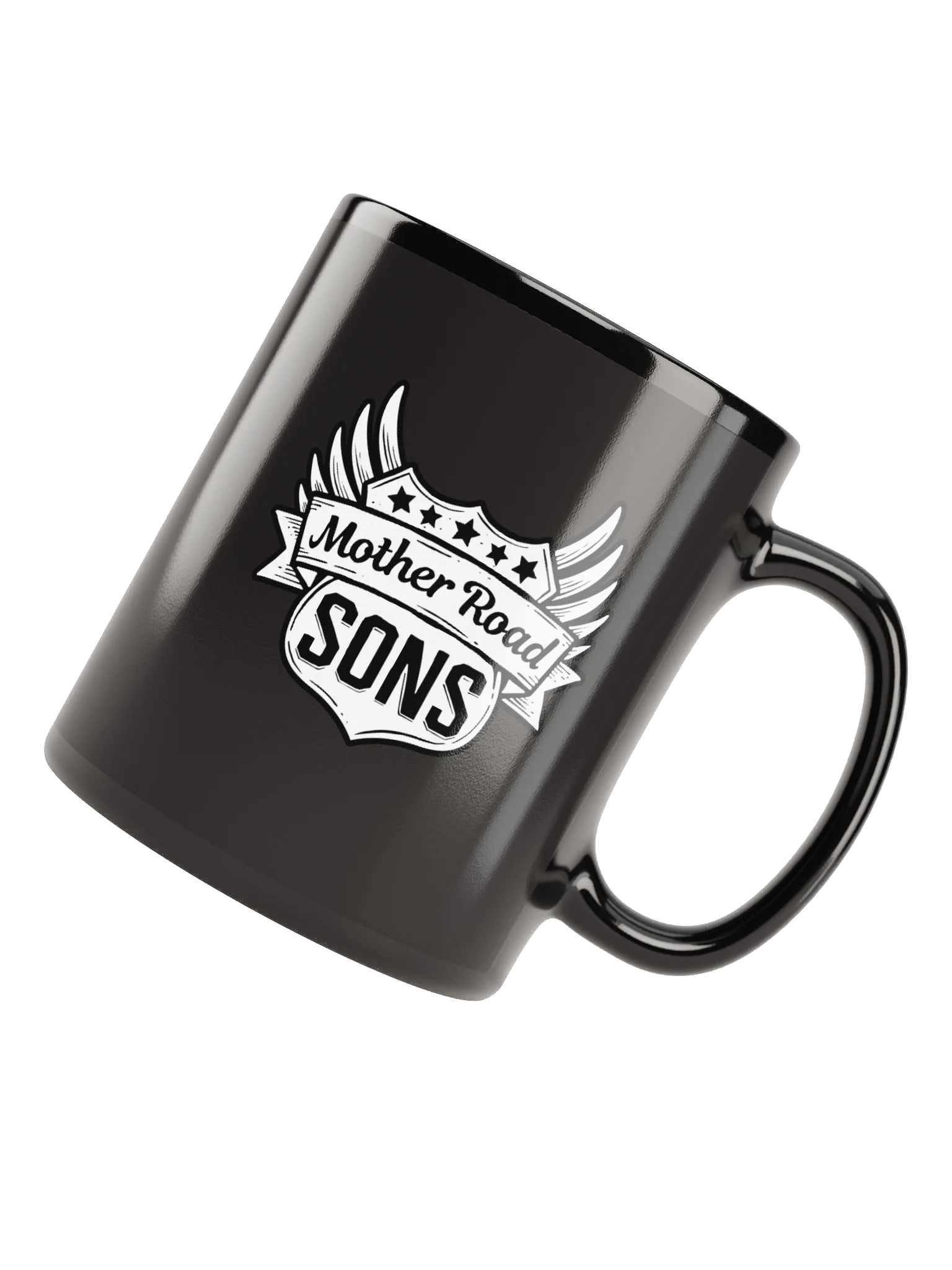 Logo Mug- Black w/ White product image (11)