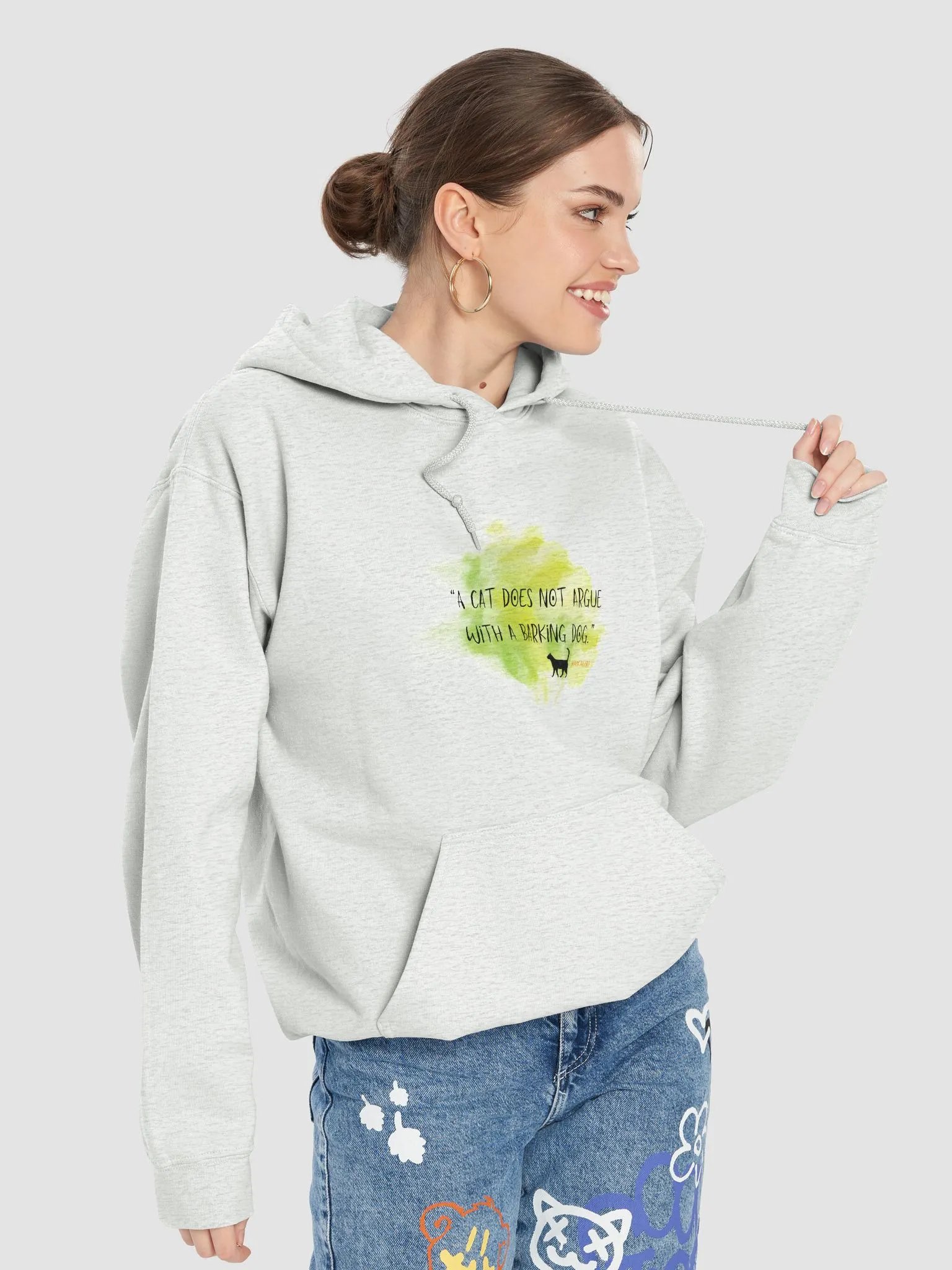 Enigmatic Feline Wisdom Hoodie product image (8)