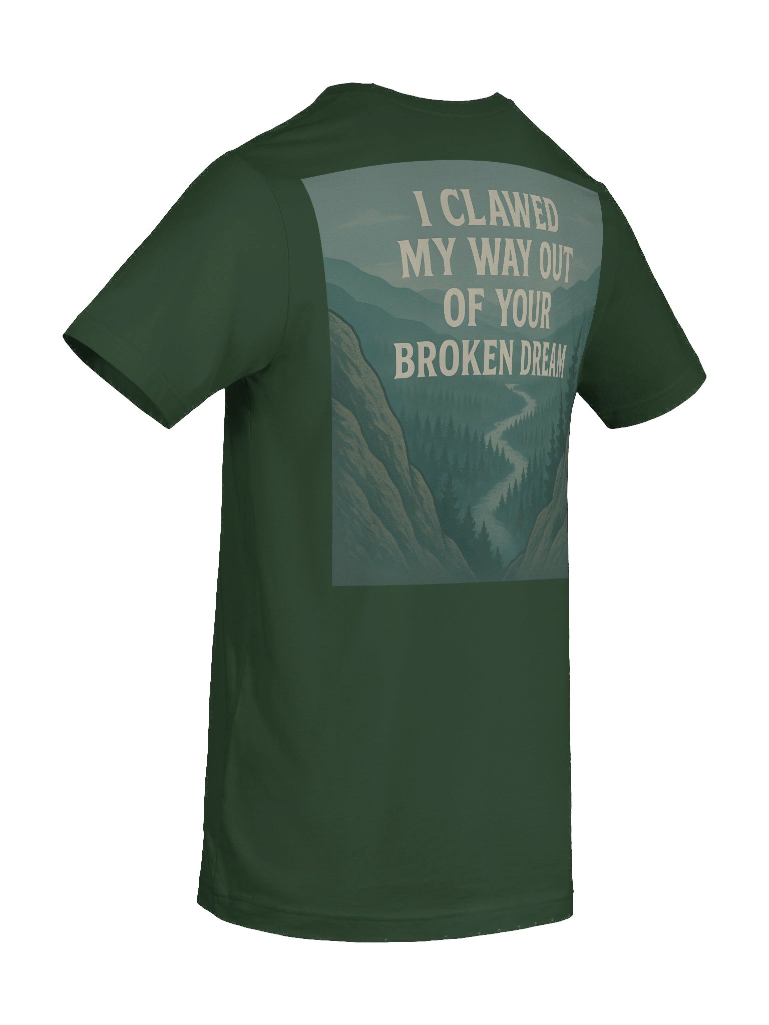 “Broken Dream” Valley Graphic Tee – Forest Fade product image (10)