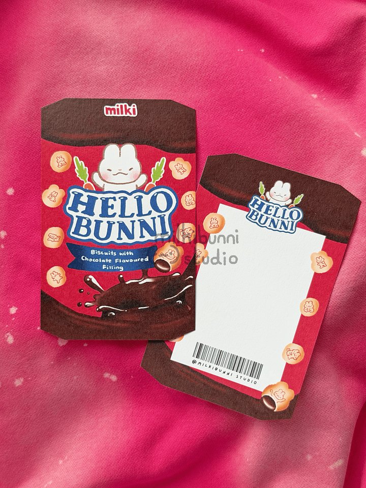 Chocolate Hello Bunni Postcard product image (1)