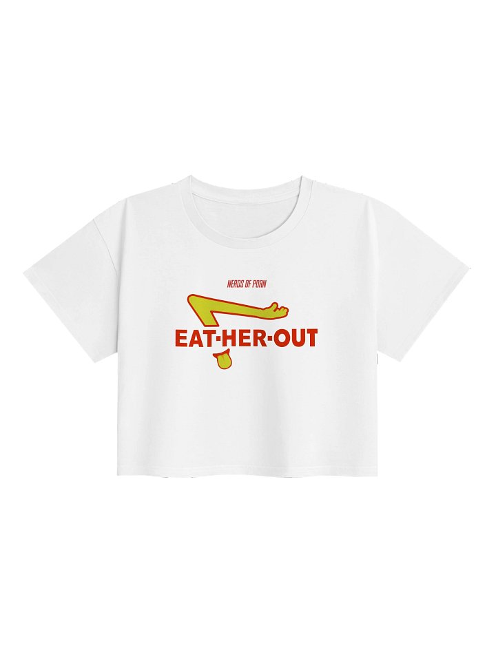 Eat Her Out Parody Crop Top (white) product image (1)